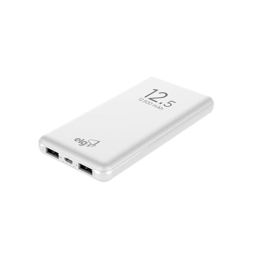Carregador Portátil ELG PB125 12500mAh Branco