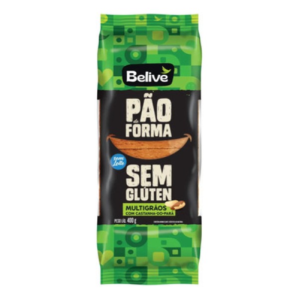 Encontraproduto.com.br - Pão De Forma Multigrãos Com Castanha Do Pará Sem Glúten Belive 400 G