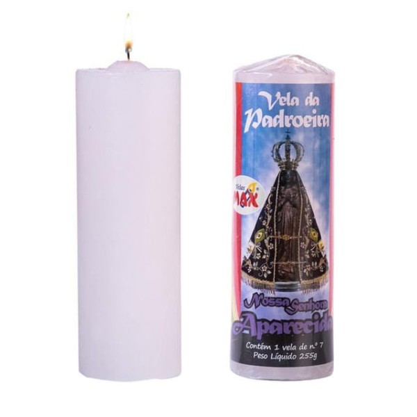 Encontraproduto.com.br - Vela Branca N 7 Sete Dias Santos Max 255g