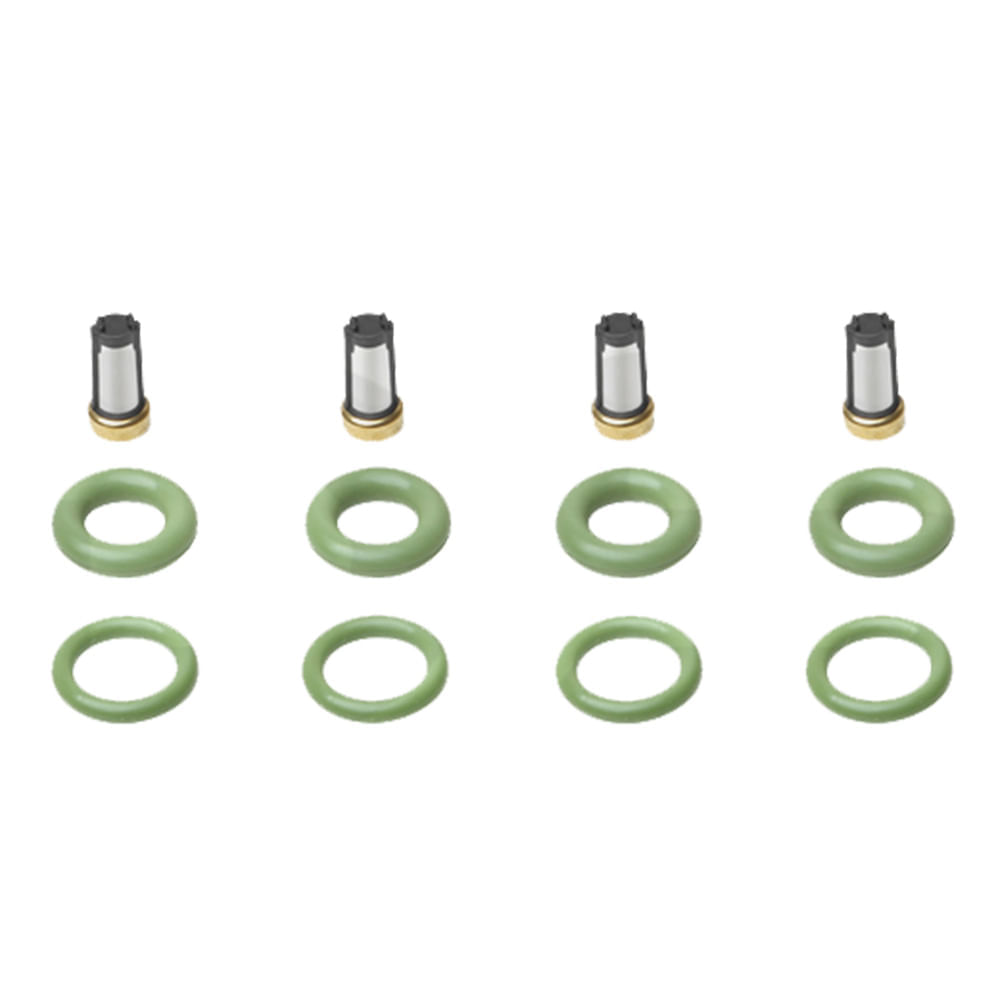 Encontraproduto.com.br - Kit de Filtros para Bico Injetor Argo Cronos Doblo Fiorino Idea Linea Mobi Palio Punto Siena Strada Toro Uno Courier Ecosport Fiesta Ka DS 1243