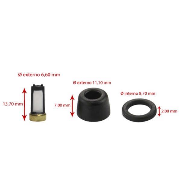 Encontraproduto.com.br - Kit Bico Injetor UNIVERSAL 2000/2017  - 36905 - 1247
