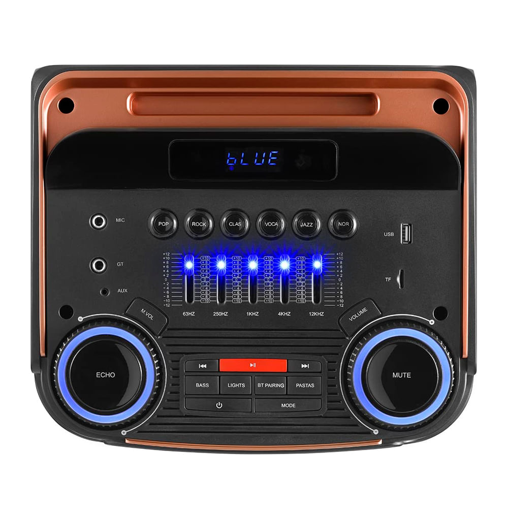 Encontraproduto.com.br - Caixa de Som Amplificada Strong Beat com Bluetooth e USB 1500W - GCA112 - Gradiente
