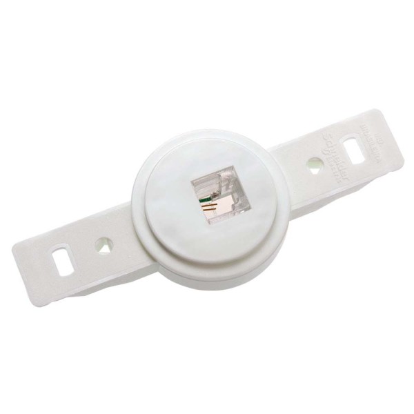 Encontraproduto.com.br - Tomada para telefone RJ11 2 fios Claris Prime sem placa Schneider