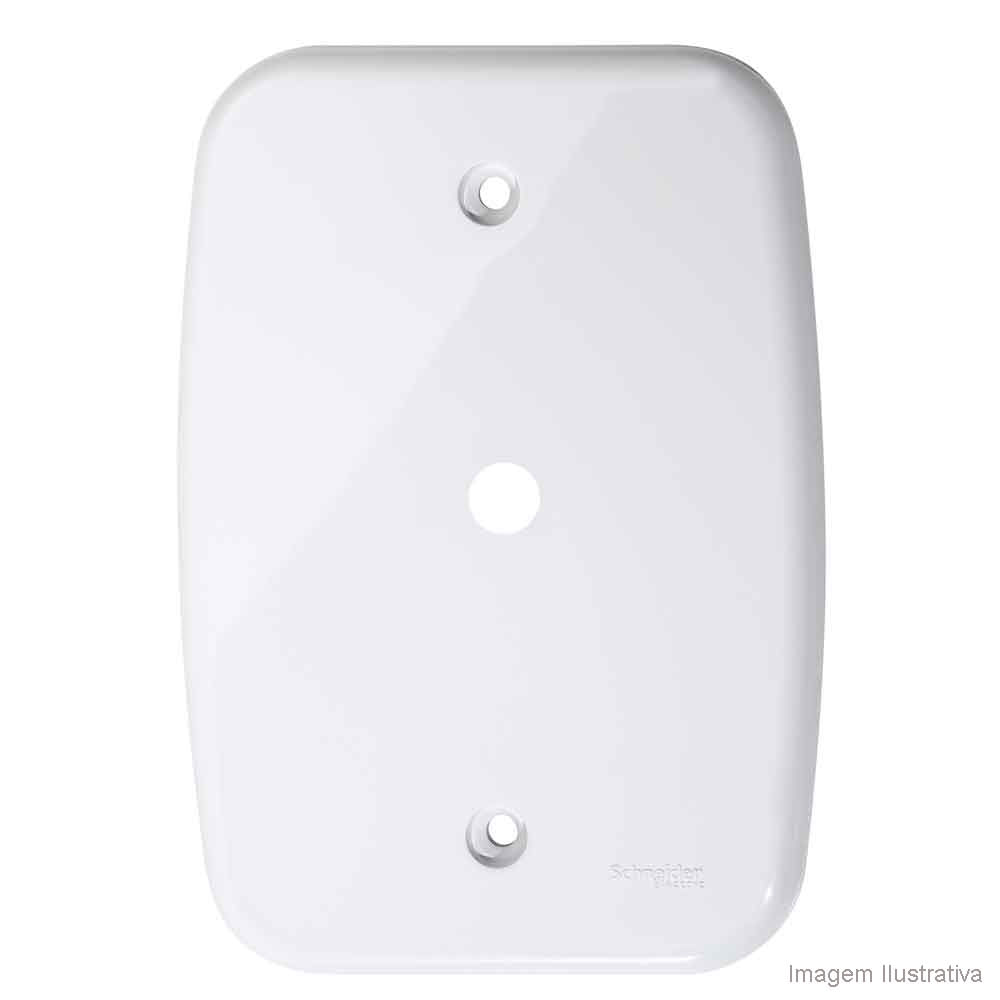 Encontraproduto.com.br - Placa 4x2 para saída de fio branca Claris Prime Schneider