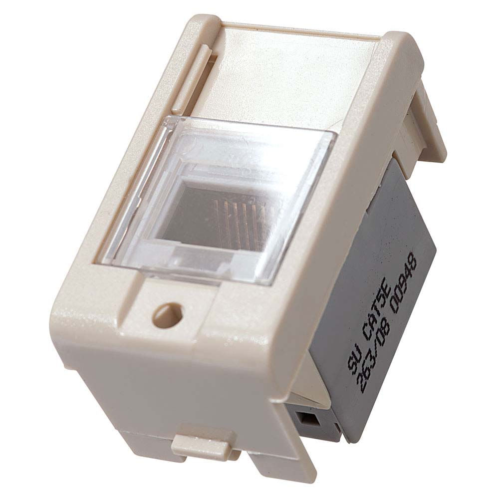 Encontraproduto.com.br - Módulo para tomada telefônica RJ45 8 fios marfim Decor Prime Schneider