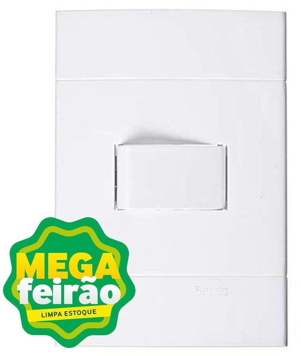 Encontraproduto.com.br - Placa Horizontal Com Interruptor Simples 10a Decor - Schneider