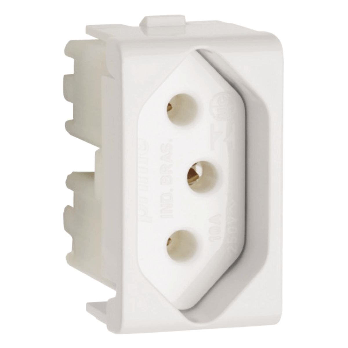 Encontraproduto.com.br - Módulo Tomada 2P+T 20A/250V Branco Lunare