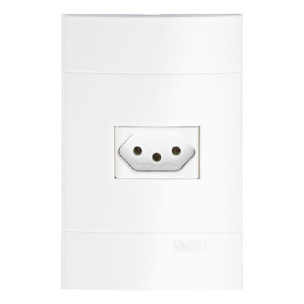 Conjunto Tomada Prime Lunare 10A Branco Schneider
