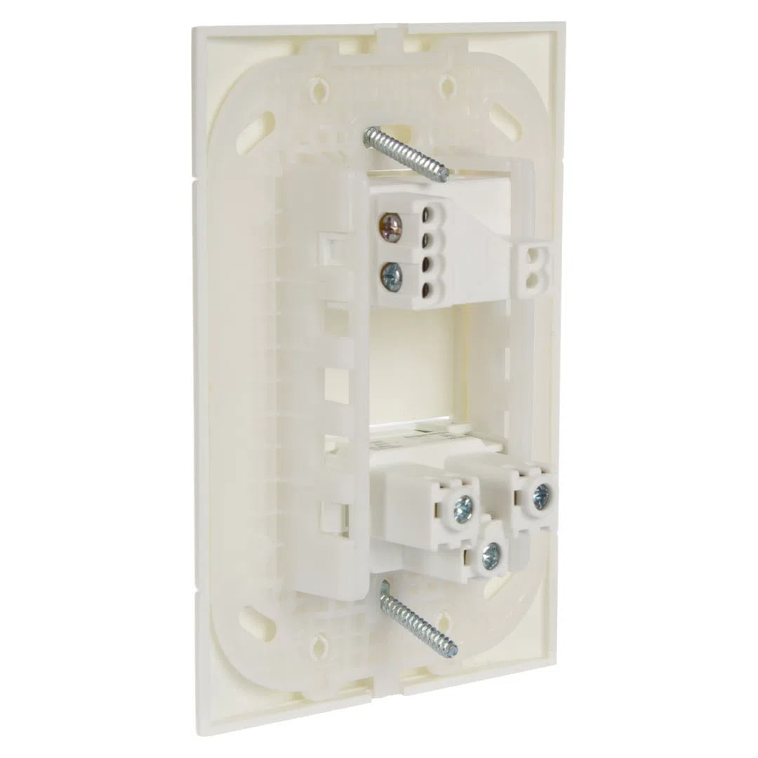 Encontraproduto.com.br - Conjunto Montado 1 Interruptor Simples E 1 Tomada 2P+T 10A Pb Prm4404721 Branco Lunare Schneider