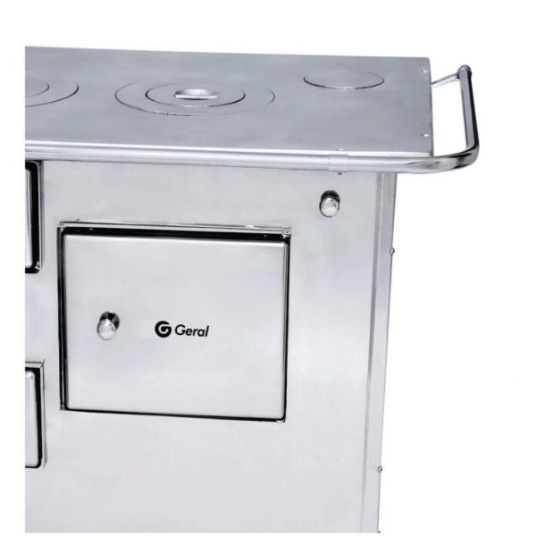 Encontraproduto.com.br - Fogão a Lenha Geral Nr 2 com Saída de Fumaça Inox Bivolt