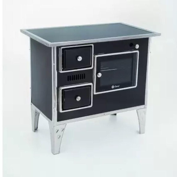 Encontraproduto.com.br - Fogão Geral A Lenha N2 Direito Vitroceramico Braslar Inox