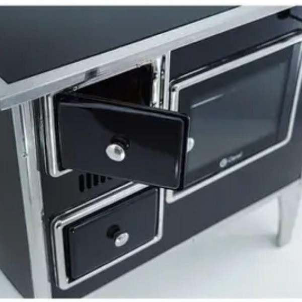 Encontraproduto.com.br - Fogão Geral A Lenha N2 Direito Vitroceramico Braslar Inox