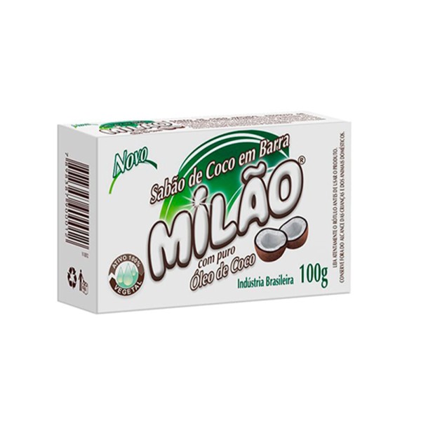 Encontraproduto.com.br - Sabão Em Barra Milão de Coco 100g