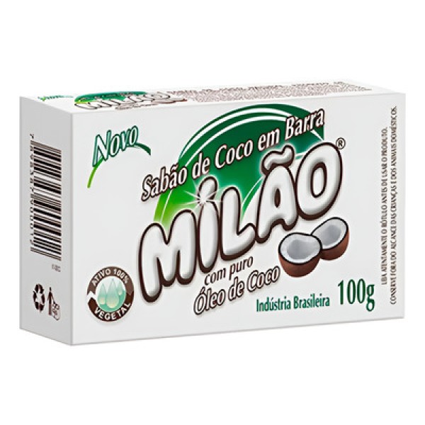 Encontraproduto.com.br - Sabão Em Barra Milão de Coco 100g