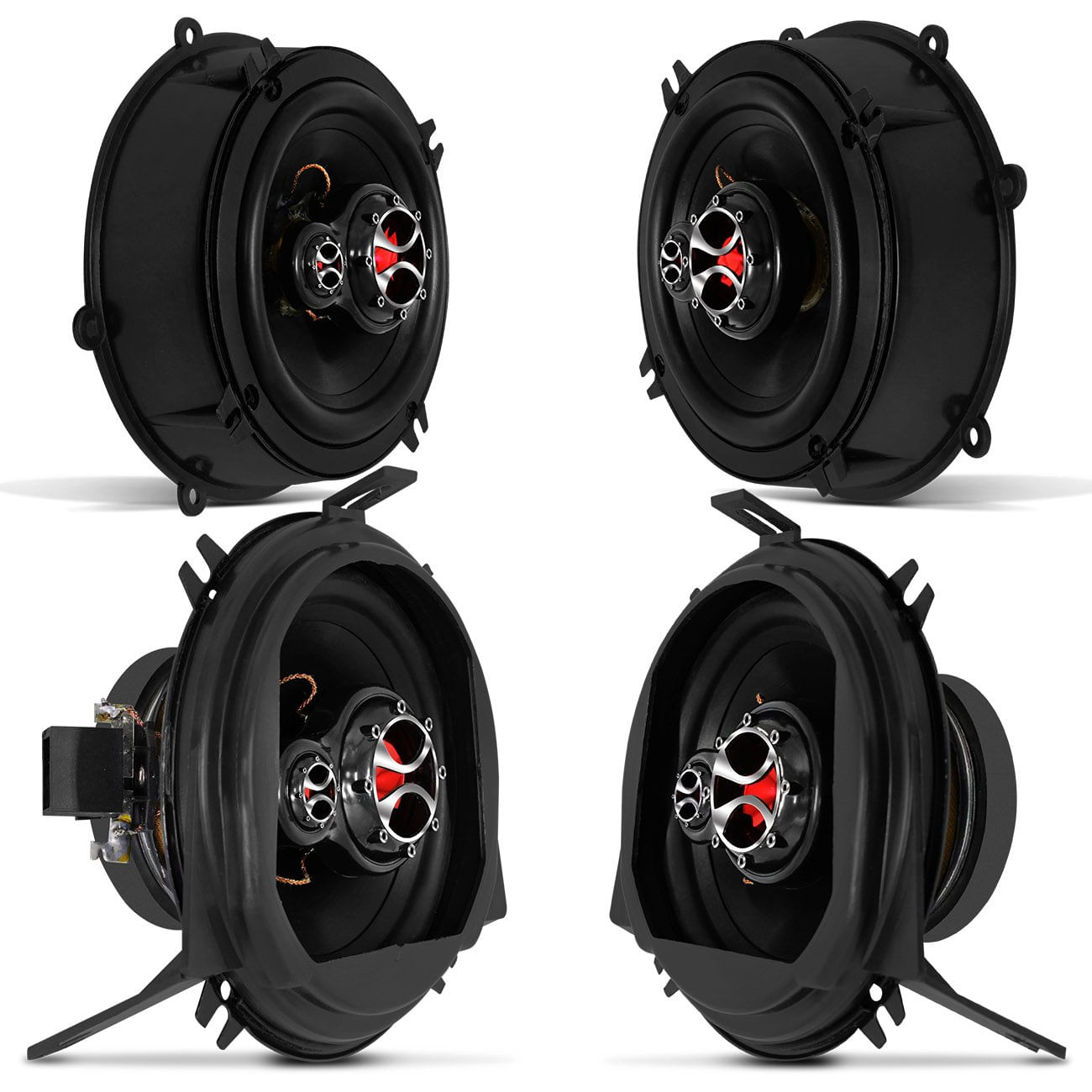 Kit Falante Portas Dianteiras E Traseiras Celta Gm 4 Portas Cor Preto