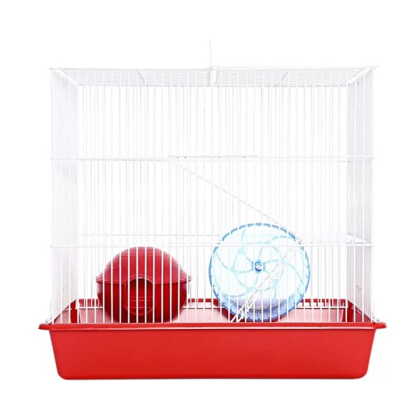 Encontraproduto.com.br - Gaiola com Escada Hamster Mônaco Vermelha