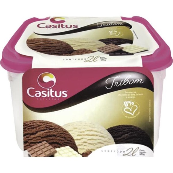Sorvete Casitus Tribom Pote com 2L