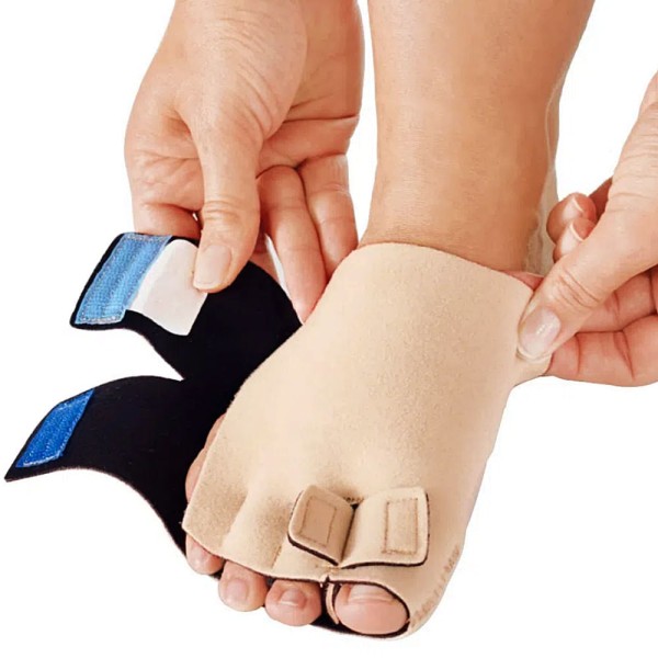Encontraproduto.com.br - Envoltório De Compressão Ajustável - Ready Wrap - Dedos Pé Direito - Tam P - Bege