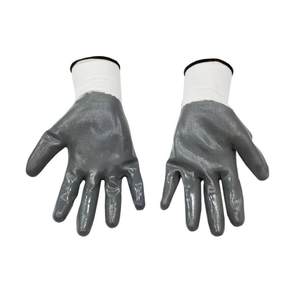 Encontraproduto.com.br - Luva Tricotada Kalipso NBR Pro Branco/Cinza 10/XG