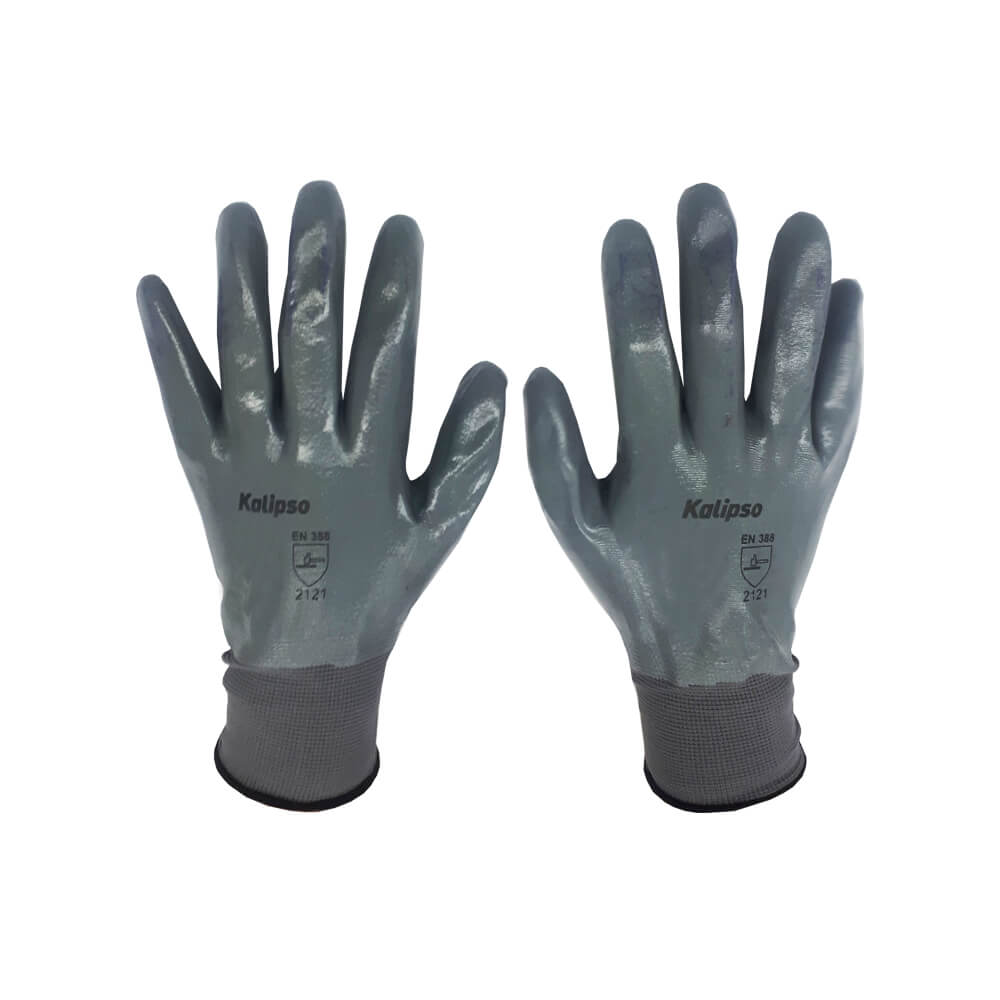 Luva Tricotada Kalipso NBR PRO T8/M Cinza