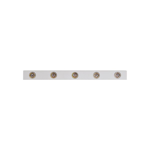 Encontraproduto.com.br - Arandela Interna de Parede Camarim 5 Lp Até 15W Aço Attena 1502/5 Br Branco Bivolt
