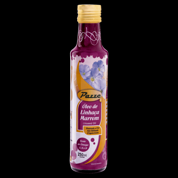 Óleo de Linhaça Marrom Extra Virgem Pazze Vidro 250ml