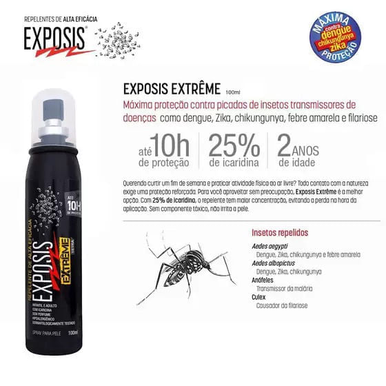 Encontraproduto.com.br - Repelente Exposis Extreme com Icaridina 100ml