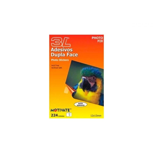 Encontraproduto.com.br - Auto Adesivo Dupla Face Photo Fix Blister com 504 Adesivos