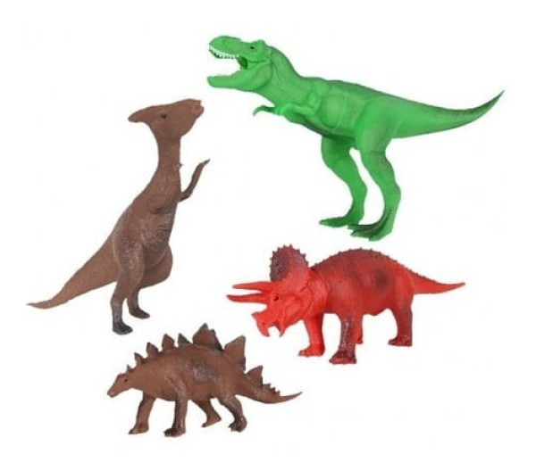 Encontraproduto.com.br - Bonecos - Dinossauro Amigo - Com 4 Pecas - 291 SUPER TOYS