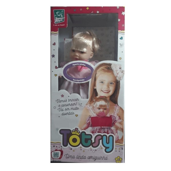 Encontraproduto.com.br - Brinquedo Boneca Super Toys Com Cabelo Totsy