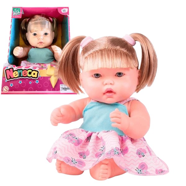 Encontraproduto.com.br - Boneca Neneca C/ Cabelo Vinil 40cm 393 Super Toys