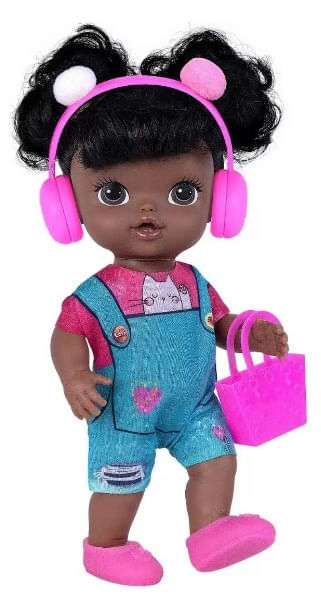 Boneca Negra Baby´s Collection Influencer - Super Toys -  UNICA