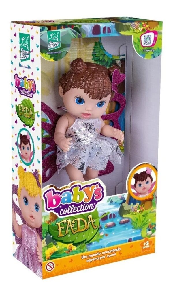 Encontraproduto.com.br - Boneca Babys Collection - Fada Morena SUPER TOYS