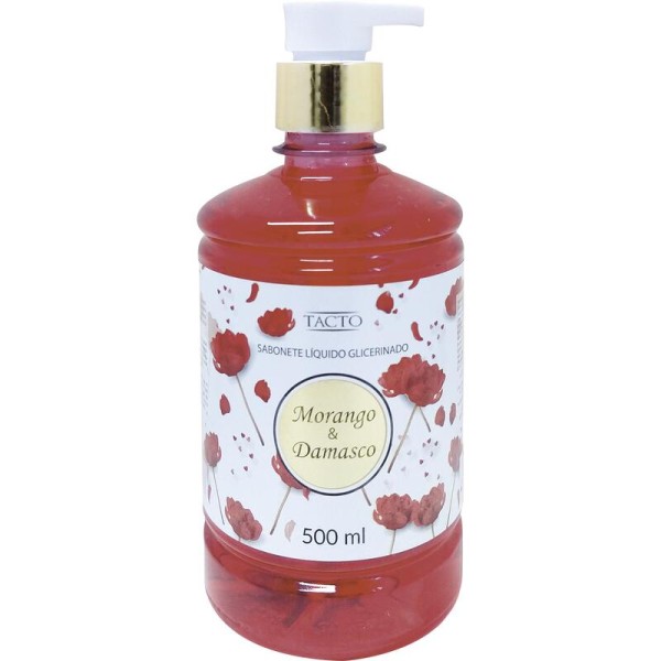 Encontraproduto.com.br - Sabonete Líquido Tacto Morango e damasco Frasco com 500ml