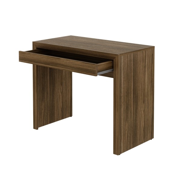 Encontraproduto.com.br - Mesa para Home Office com Gaveta Me4107 Nogal Tecno Mobili