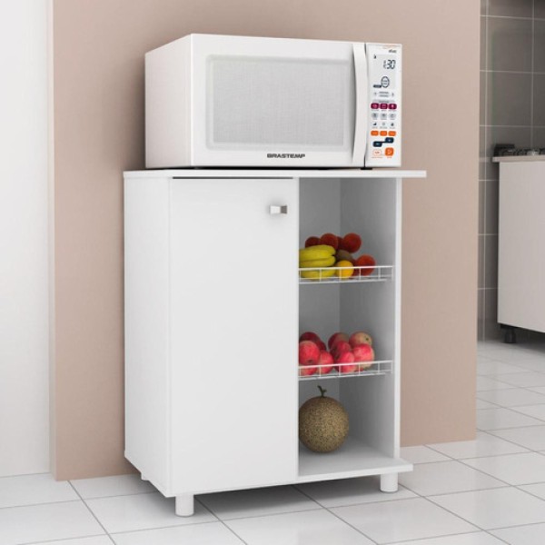 Balcão Fruteira Com 2 Cestos E 1 Porta Bf3205 Tecno Mobili -