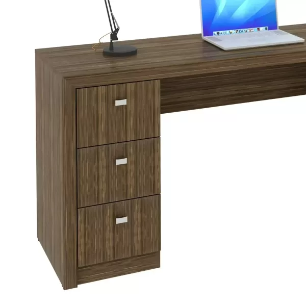 Encontraproduto.com.br - Escrivaninha 3 Gavetas Me4102 Nogal