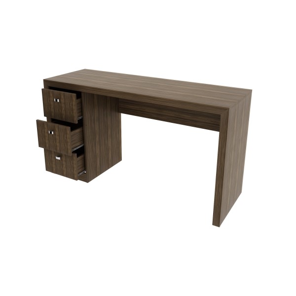 Encontraproduto.com.br - Escrivaninha 3 Gavetas Me4102 Nogal