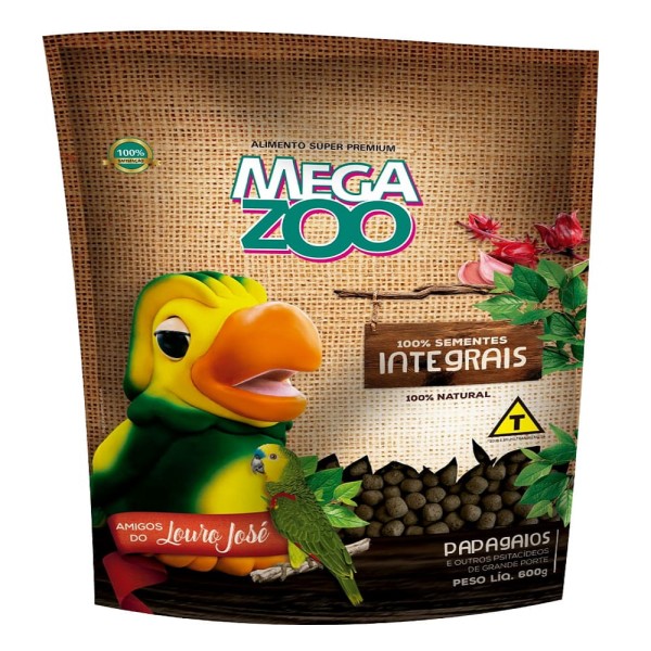 Encontraproduto.com.br - Ração Integral para Papagaios Amigos do Louro José Megazoo