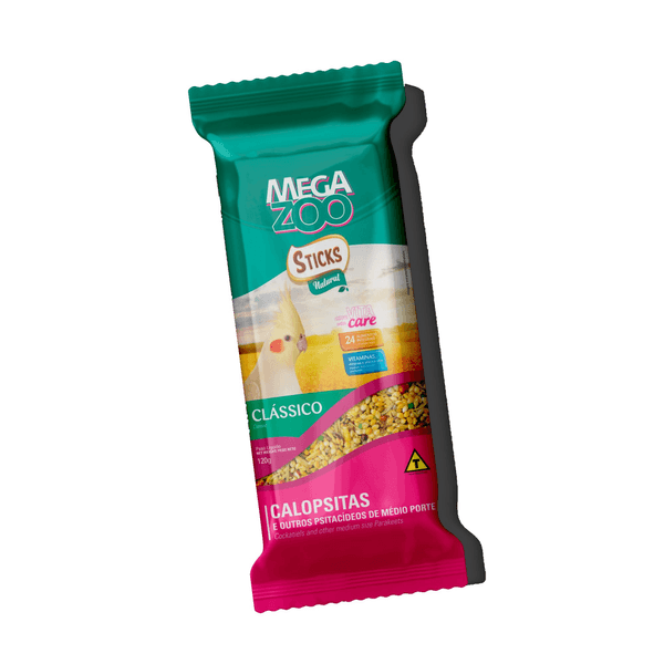 Megazoo Sticks Calopsita Clássico - 140G