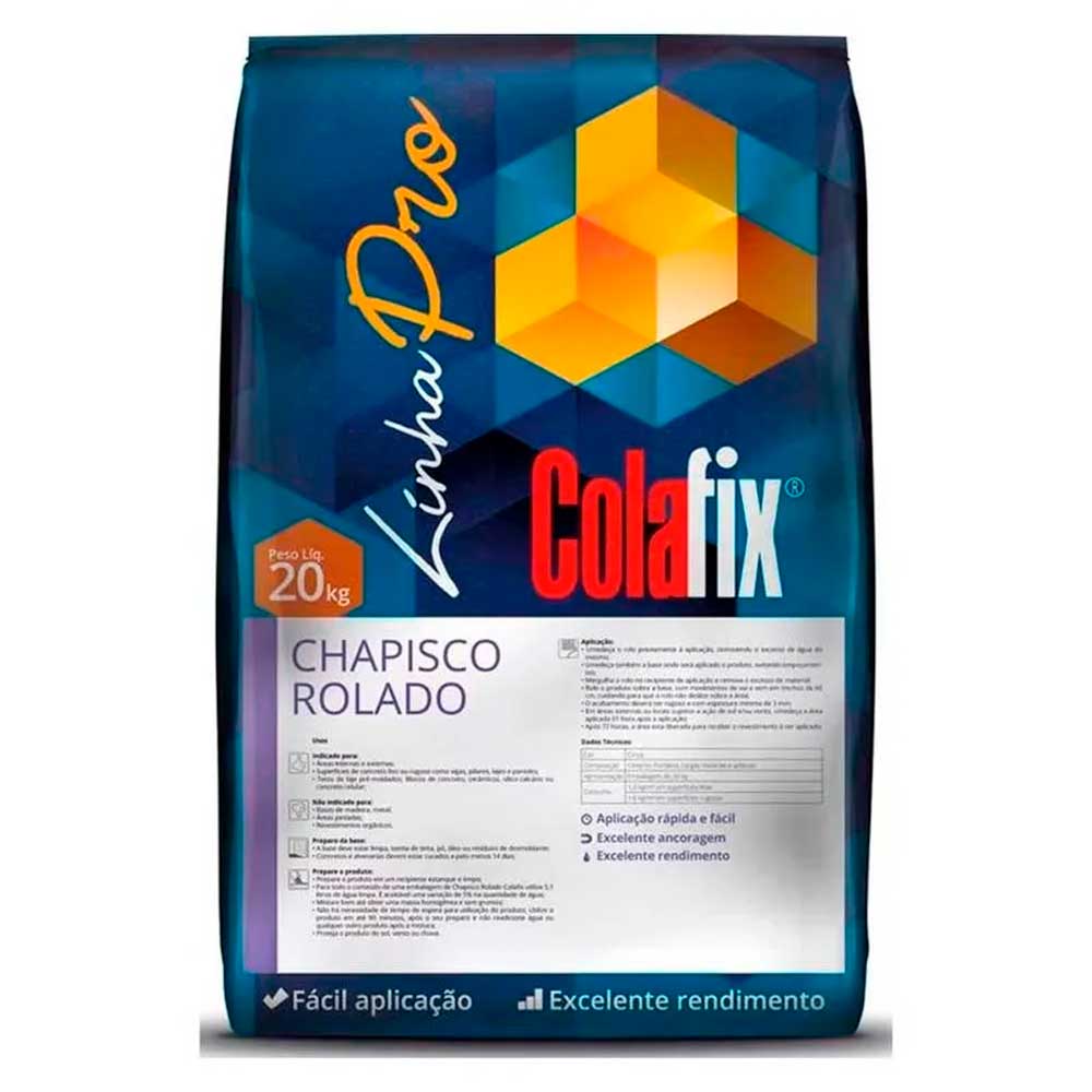 Encontraproduto.com.br - Chapisco Rolado Colafix AC0011 Cinza