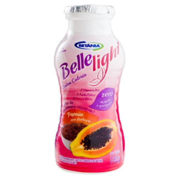Encontraproduto.com.br - Iogurte Probiótico Yobem Zero Lactose Zero Açúcar E Zero Gordura Papaya Com Linhaça170g