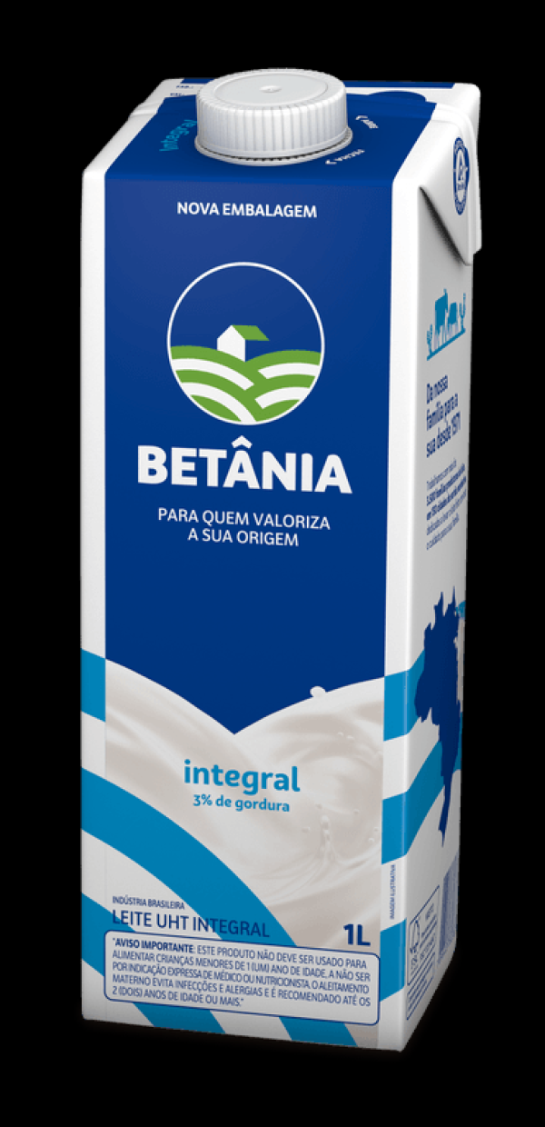 Encontraproduto.com.br - Leite UHT Betânia Integral Caixa 1 L com tampa