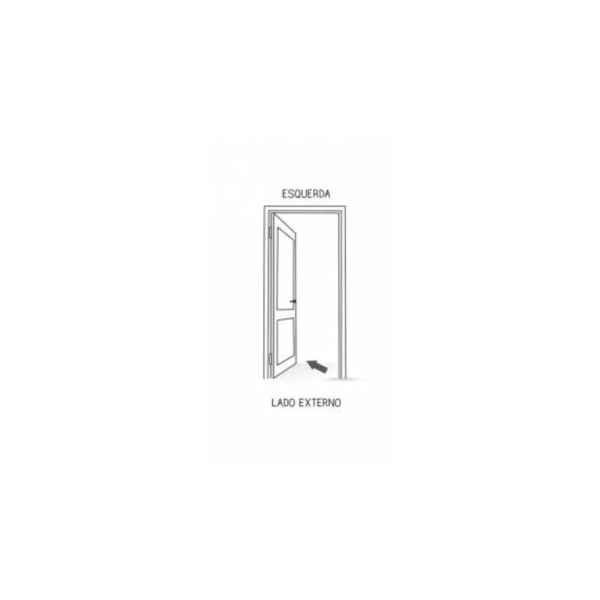 Encontraproduto.com.br - Porta Riobras Batente De Aço Folha Madeira Mogno 215x75 Esquerda Ullian