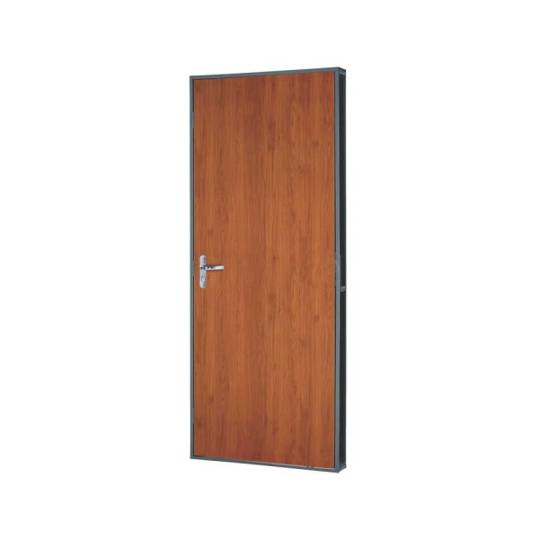 Encontraproduto.com.br - Porta lisa de madeira D Duraplac 215x75x12cm com batente mogno Lucasa