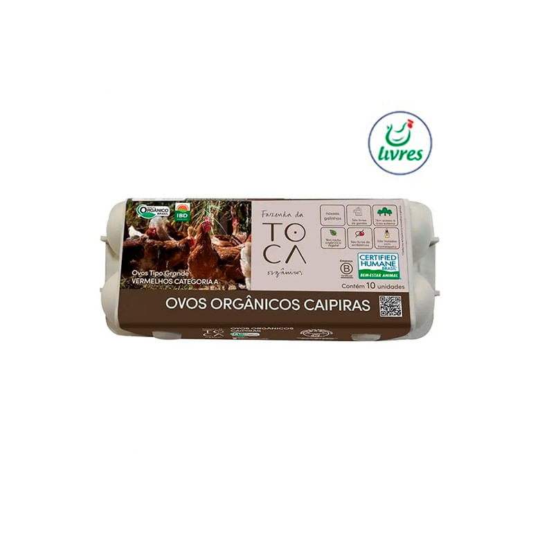 Encontraproduto.com.br - Ovos Vermelhos Fazenda da Toca com 10 Unidades