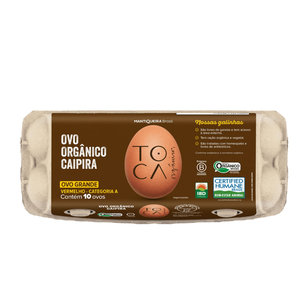Encontraproduto.com.br - Ovos Vermelhos Fazenda da Toca com 10 Unidades