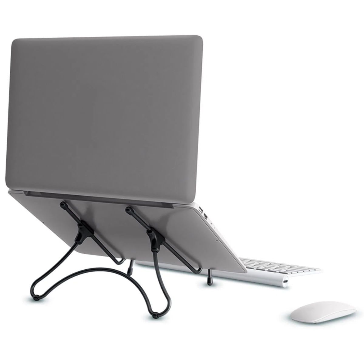 Encontraproduto.com.br - Suporte Notebook Regulável Cromado SN-1267 Digitador