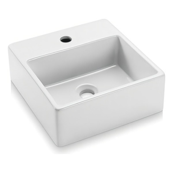 Icasa Cuba Apoio Quadrada branca 35CM C/ mesa - Ica12