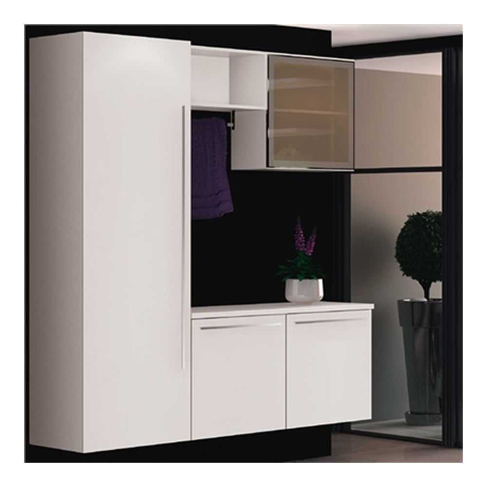 Paneleiro 300201 Para Cozinha Lado Direito Branco 192X60Cm Bumi Moveis
